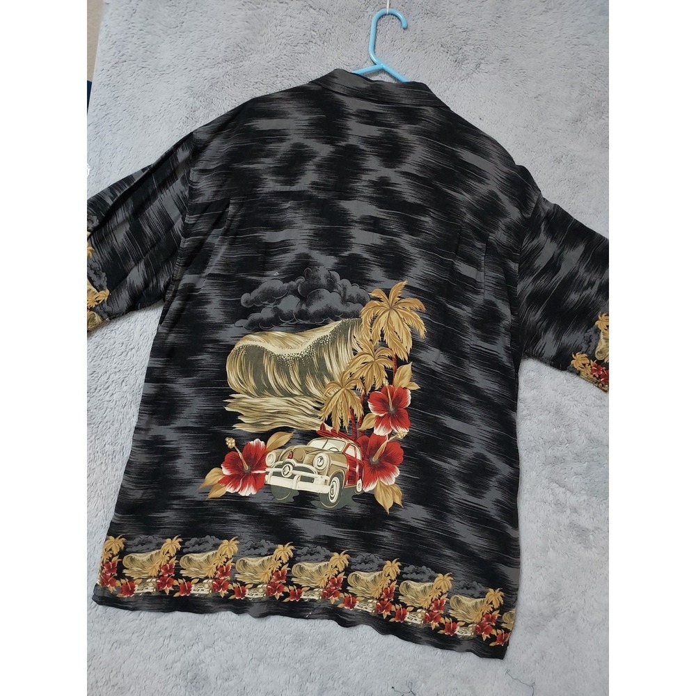 Bamboo Cay Shirt Mens XXL Rayon Hawaiian Tropical Surf Car Floral  Rayon READ